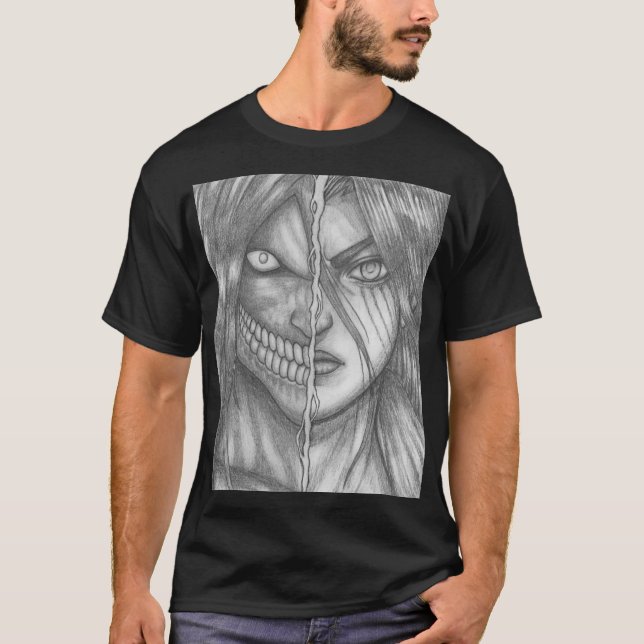 Eren Yeager ~ Attack Titan T Shirt (Framsida)