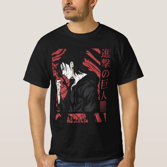 Eren Yeager vintage T Shirt (Framsida)