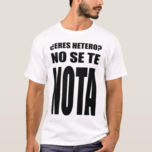 ¿eres hetero? t shirt (Framsida)