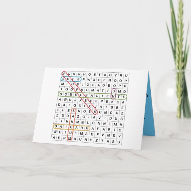 Eres un profesor sobresaliente.  tack kort (Framsida)