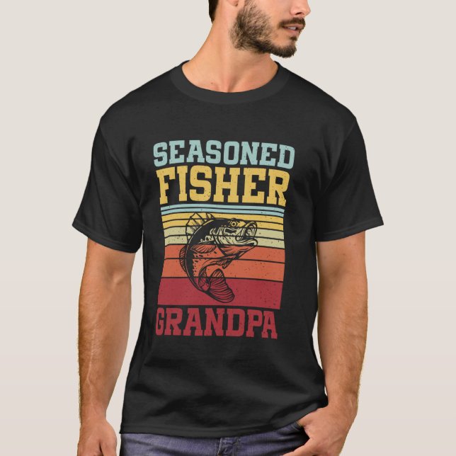 Erfaren Fiskare Farfar Fiske Farfar T Shirt (Framsida)