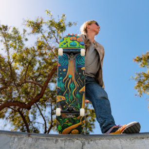 Erfarenhet från Wonderland på Hjul: Magic Mushroom Mini Skateboard Bräda 18,5 Cm