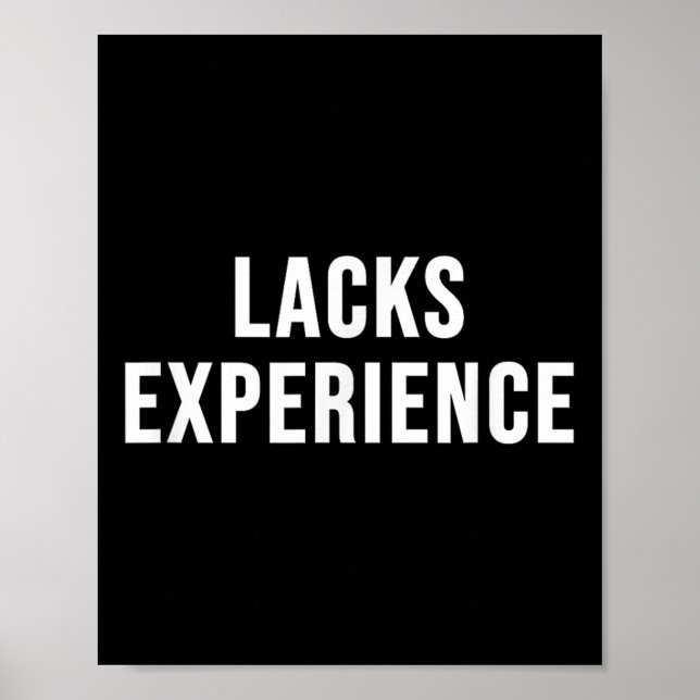 Erfarenhet saknas poster (Framsidan)