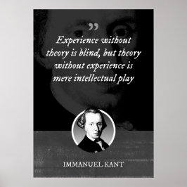 Erfarenhet utan teori är blind poster