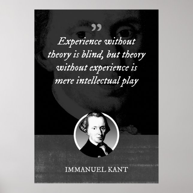 Erfarenhet utan teori är blind poster (Framsidan)