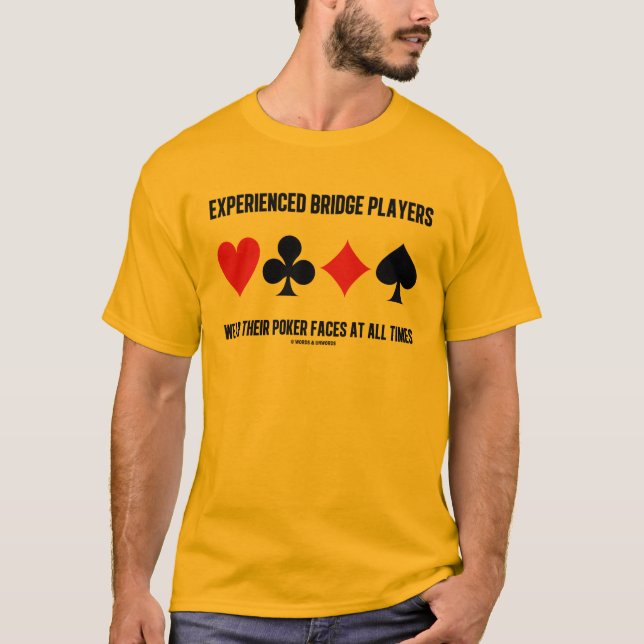 Erfarit överbrygga spelare ha på sig deras tee shirt (Framsida)