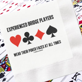 Erfarna Bridge-spelare Bäror sin Poker Ansikte Pappersservett