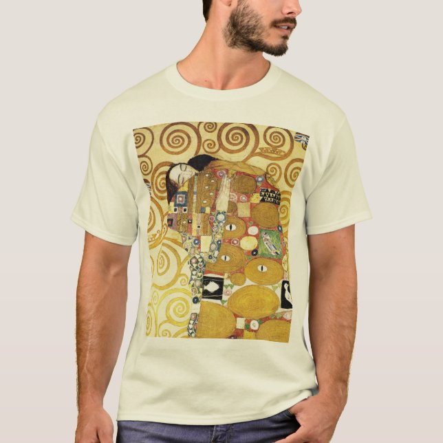 Erfüllung av Gustav Klimt T Shirt (Framsida)