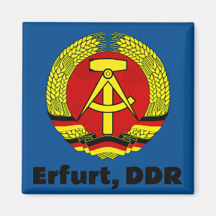 Erfurt, DDR, GDR, Erfurt, Öster Tyskland Ossi Magnet