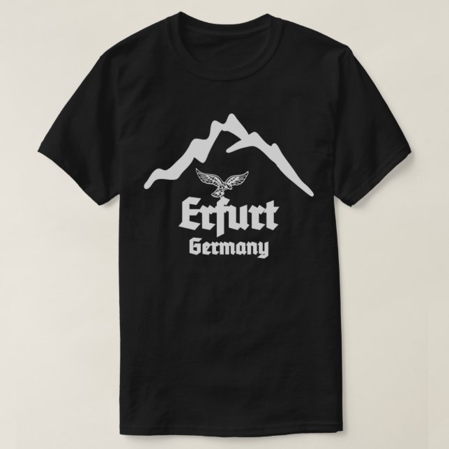 Erfurt, Tyska staden Tyskland, Tyskland T Shirt (Design framsida)