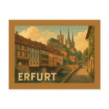 Erfurt Tyskland Stad Konst