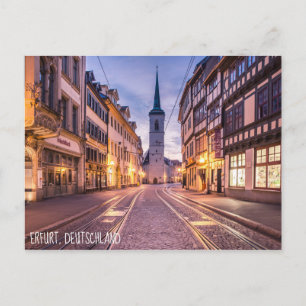 Erfurt, Tyskland Vykort