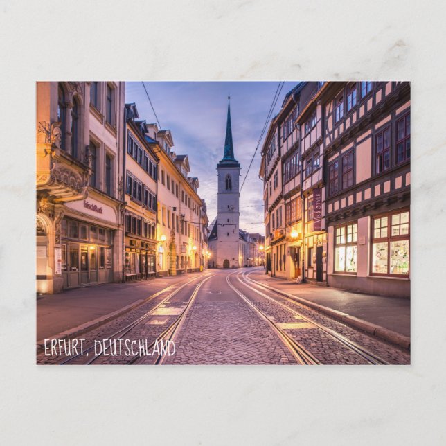 Erfurt, Tyskland Vykort (Framsida)