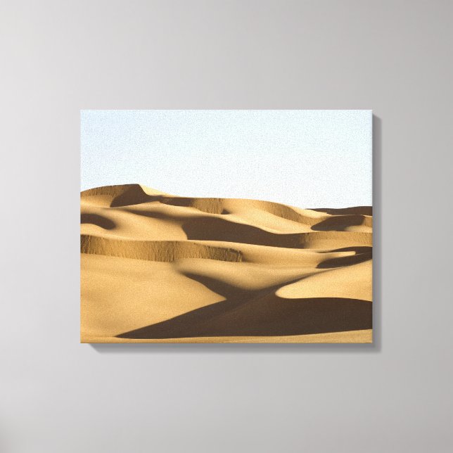 Erg Awbari, Saharaöknen, Fezzan, Libyen. 3 Canvastryck (Framsida)