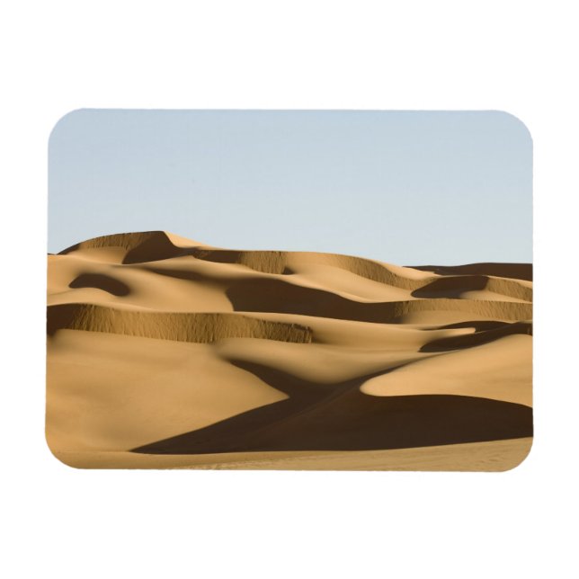 Erg Awbari, Saharaöknen, Fezzan, Libyen. 3 Magnet (Horisontell)