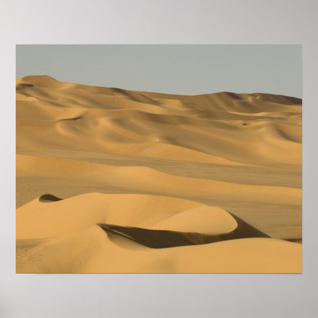 Erg Awbari, Saharaöknen, Fezzan, Libyen. Poster (Framsidan)