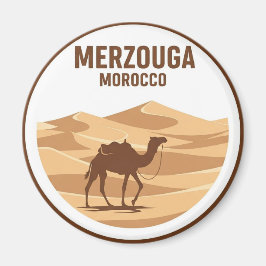 Erg Chebbi Merzouga Marocko Travel Magnet