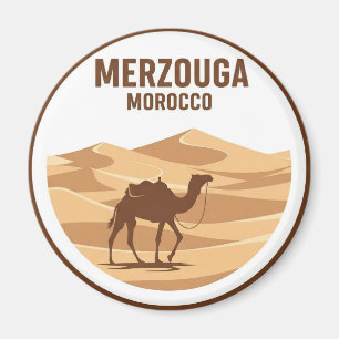 Erg Chebbi Merzouga Marocko Travel Magnet
