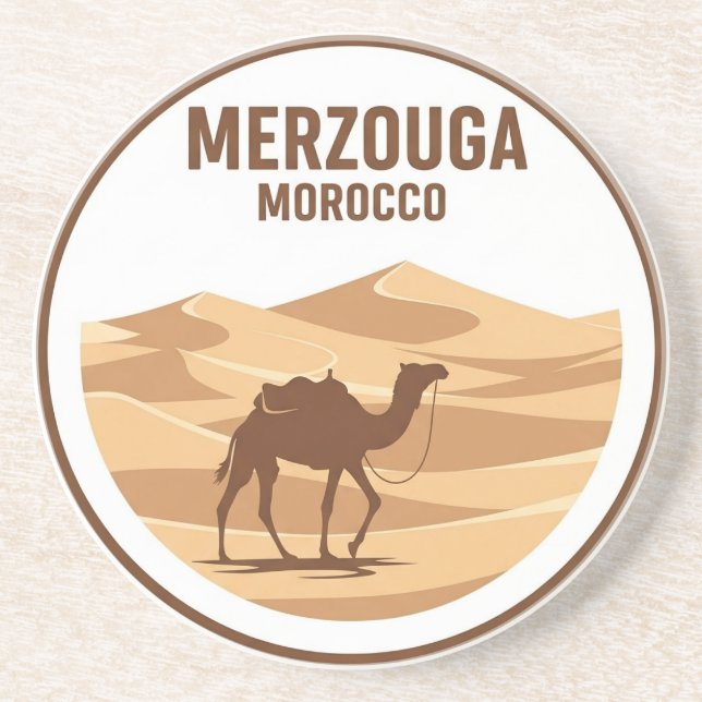 Erg Chebbi Merzouga Marocko Travel Underlägg (Framsidan)