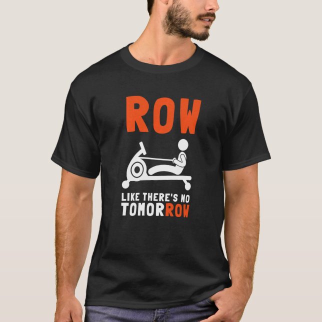 Erg Ergometer och Rwing Exercise Maskin Rwing W T Shirt (Framsida)