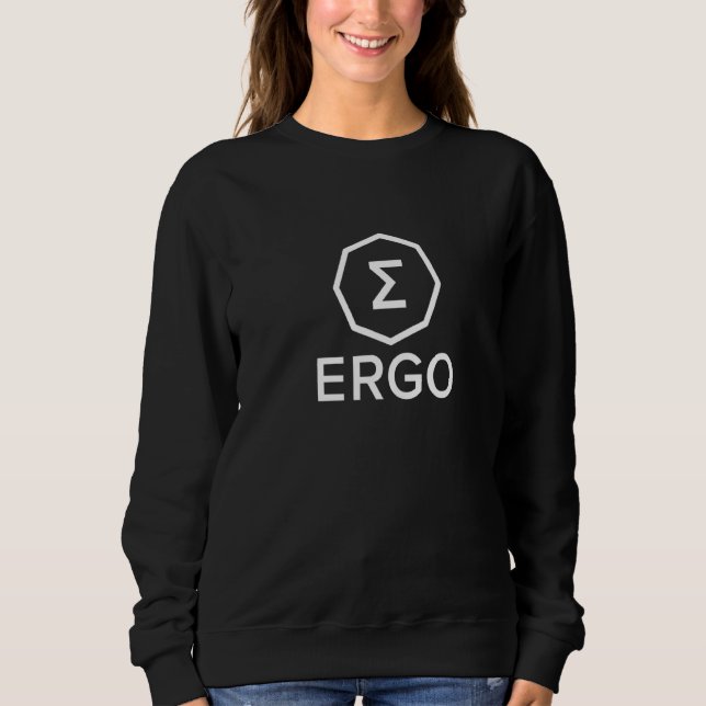 Ergo Crypto (Erg) [Algo Cryptocurrency Art] T Shirt (Framsida)