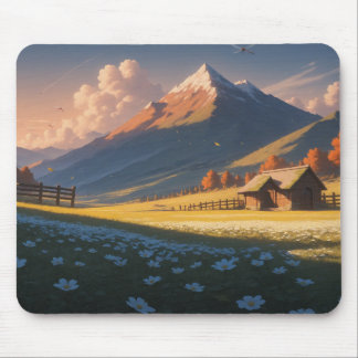 Ergonomic Mountain Landscape Mouse Pad with Wrist Musmatta
