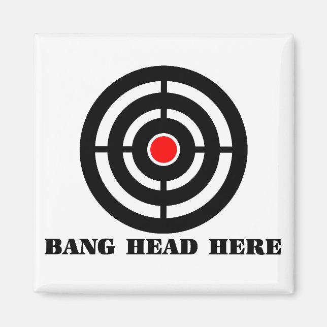 Ergonomic Stressa Relief: Bang Head hit Magnet (Framsidan)