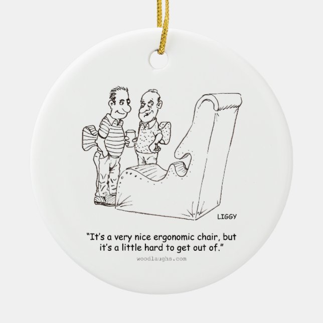 Ergonomisk stolprydnad (rundan, ovalen, julgransprydnad keramik (Framsidan)