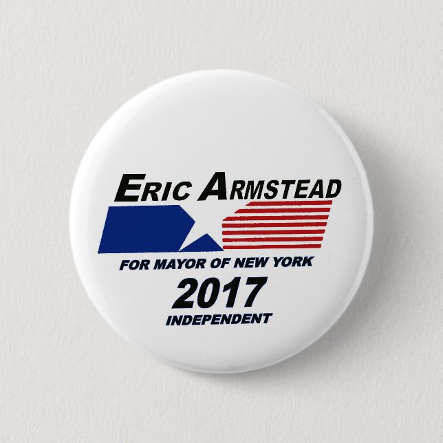 Eric Armstead för NYC-borgmästare 2017 Knapp (Framsida)