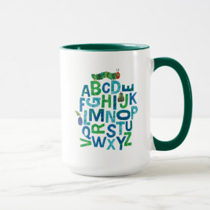 Eric Carle Alphabet Caterpelare Brev Mönster Mugg