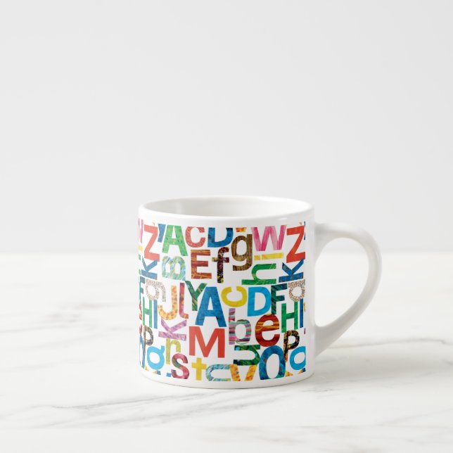 Eric Carle | Alphabet Mönster Brev Espressomugg (Höger)