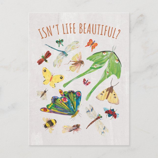 Eric Carle | Är inte livet vackert Vykort (Framsida)