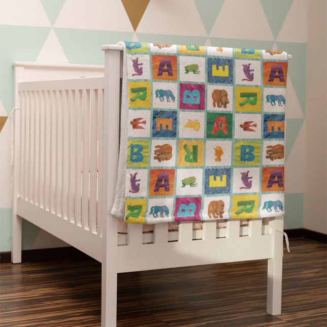 Eric Carle | B är för Bear Fleecefilt (Blanket draped over crib)