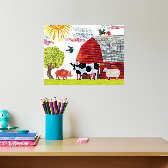 Eric Carle | Färgbildskärmsscen Poster (Poster on wall)