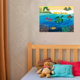 Eric Carle | Färgfylld dammscen Poster