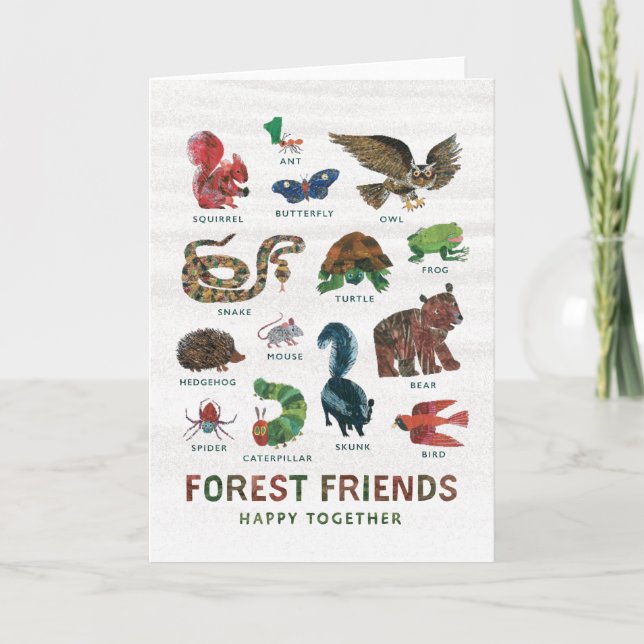Eric Carle | Forest Friends Lycklig tillsammans Kort (Framsida)