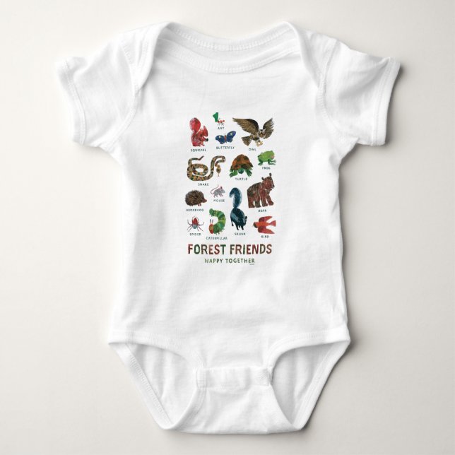 Eric Carle | Forest Friends Lycklig tillsammans T Shirt (Framsida)