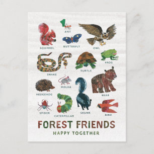 Eric Carle Forest Friends Lycklig tillsammans Vykort