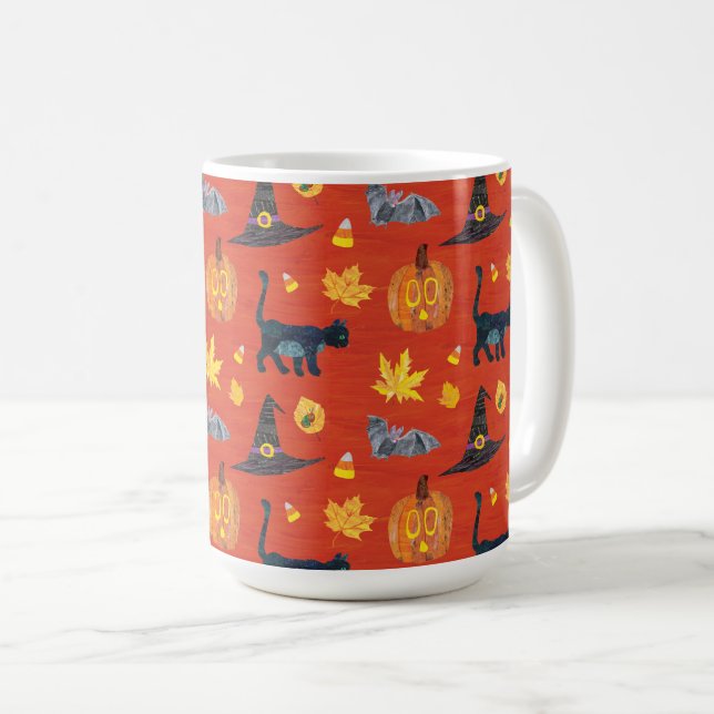 Eric Carle | Katerpelaren Halloween Mönster Kaffemugg (Framsida höger)