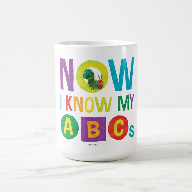 Eric Carle Nu vet jag mina ABC-kort Kaffemugg (Center)