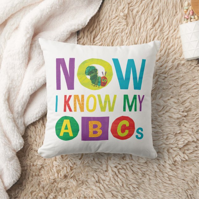 Eric Carle Nu vet jag mina ABC-kort Kudde (Filt)