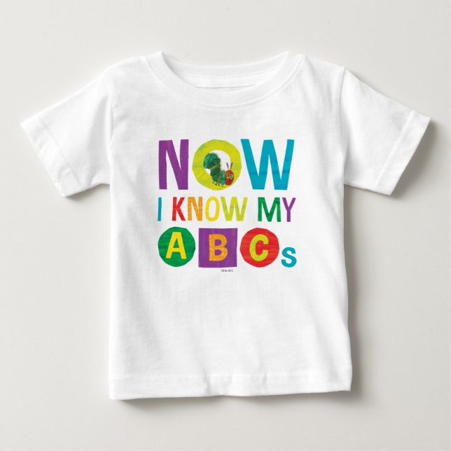 Eric Carle Nu vet jag mina ABC-kort T Shirt (Framsida)