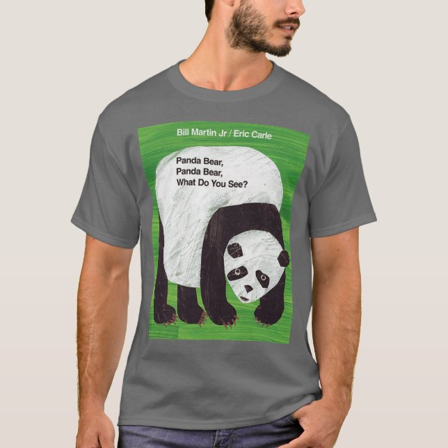 Eric Carle Panda Björn Vad Ser Du vän vinta T Shirt (Framsida)