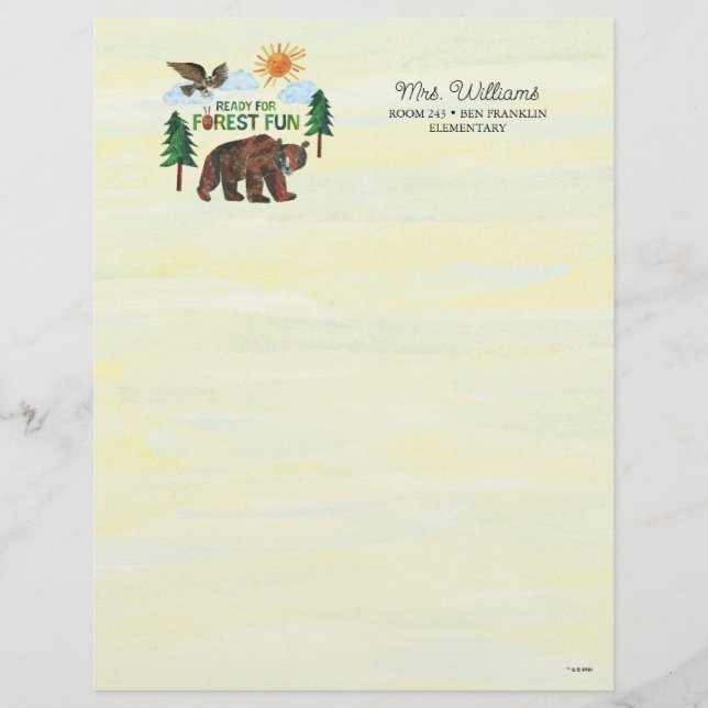 Eric Carle | Redo för Roligten Forest Brevhuvud (Framsida)