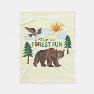 Eric Carle Redo för Roligten Forest Fleecefilt