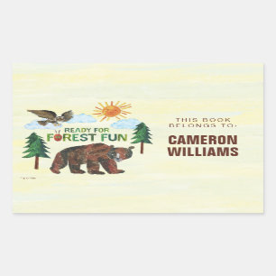 Eric Carle Redo för Roligten Forest Rektangulärt Klistermärke