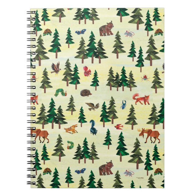 Eric Carle | Redot Forest Roligt Mönster Anteckningsbok (Framsidan)