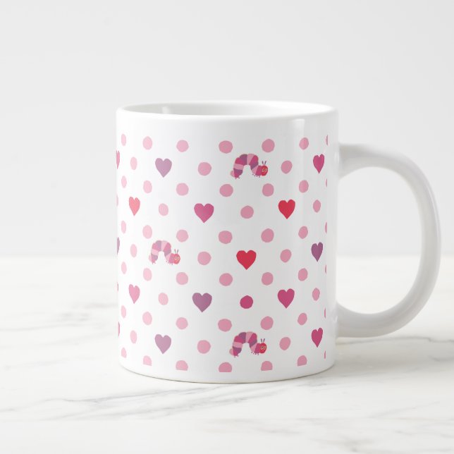 Eric Carle | Valentine Heart Polka Dot Mönster Jumbo Mugg (Höger)