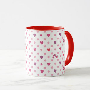 Eric Carle Valentine Heart Polka Dot Mönster Mugg