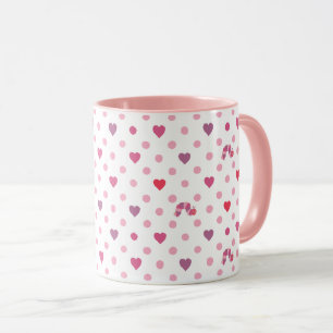 Eric Carle Valentine Heart Polka Dot Mönster Mugg